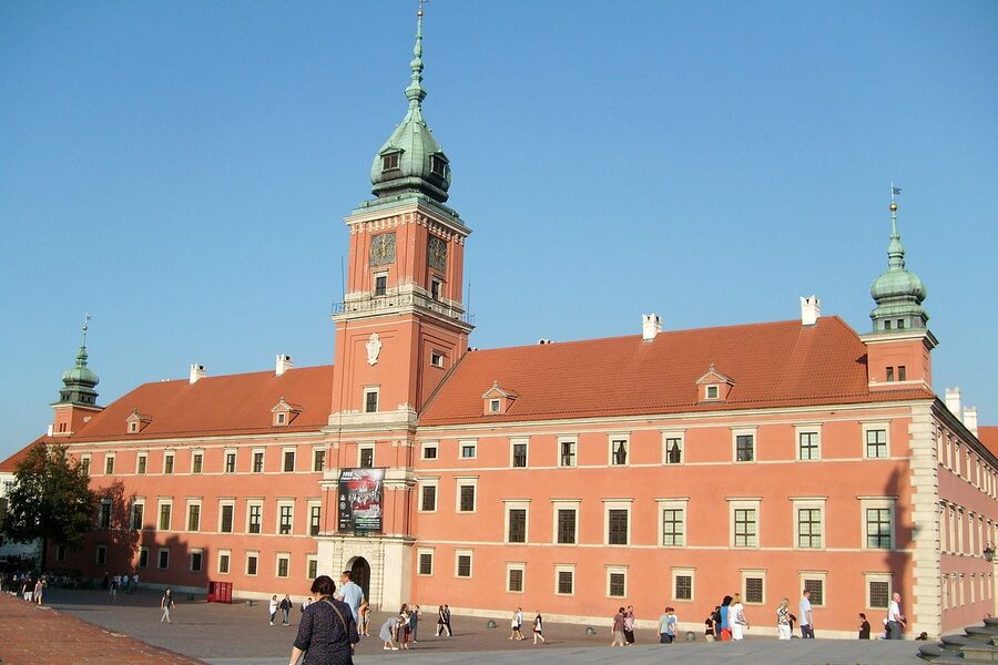 Warsaw Old Town reconstructed monument and historic building