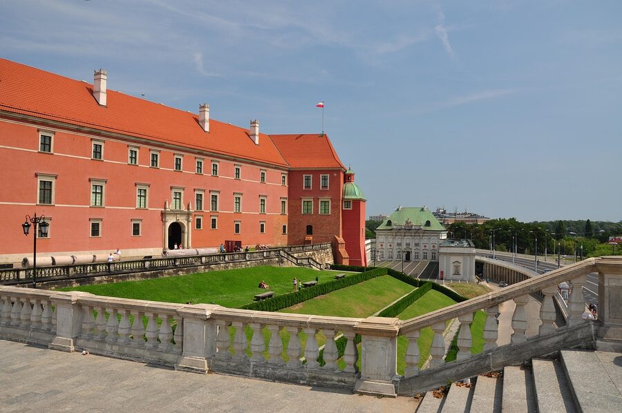 Warsaw Royal Castle red brick facade