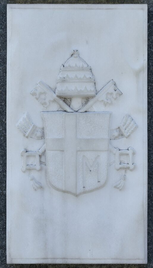 Westerplatte papal stone slab commemorating Pope John Paul II