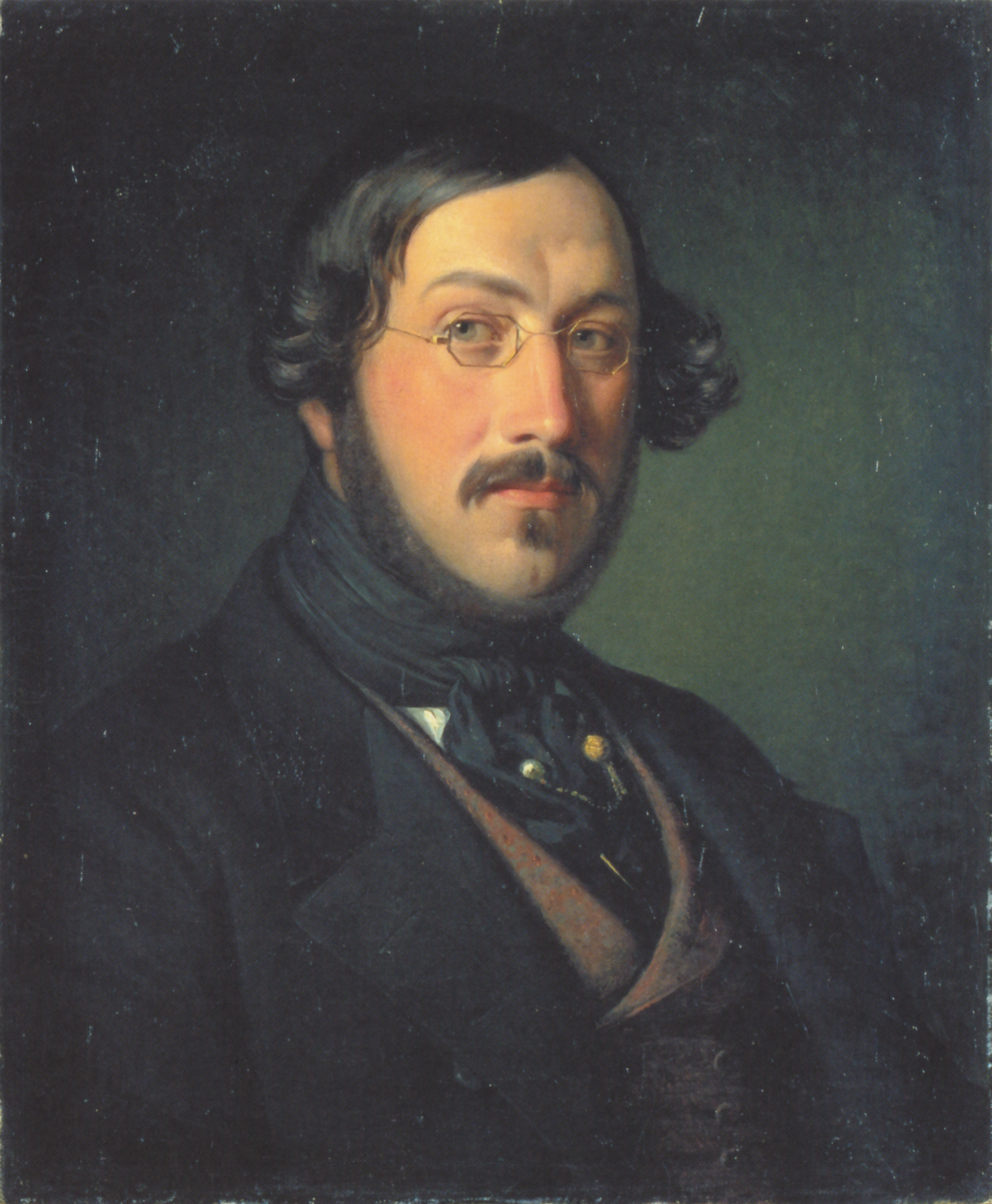 Portrait of Georg Carstensen founder of Tivoli Gardens painted by Wilhelm Marstrand in 1844