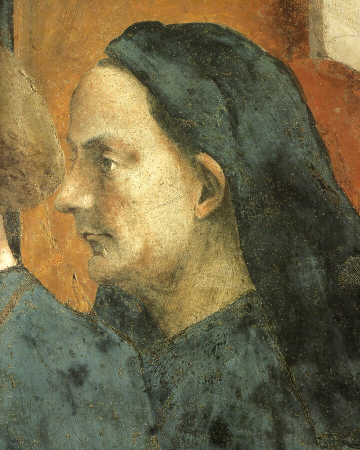 Portrait of Filippo Brunelleschi from Masaccio's fresco in the Brancacci Chapel