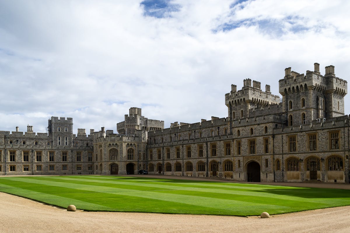 Historic courtyard inside Windsor Castle