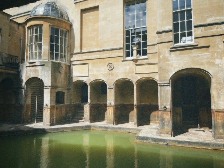 Roman Baths Bath England architecture