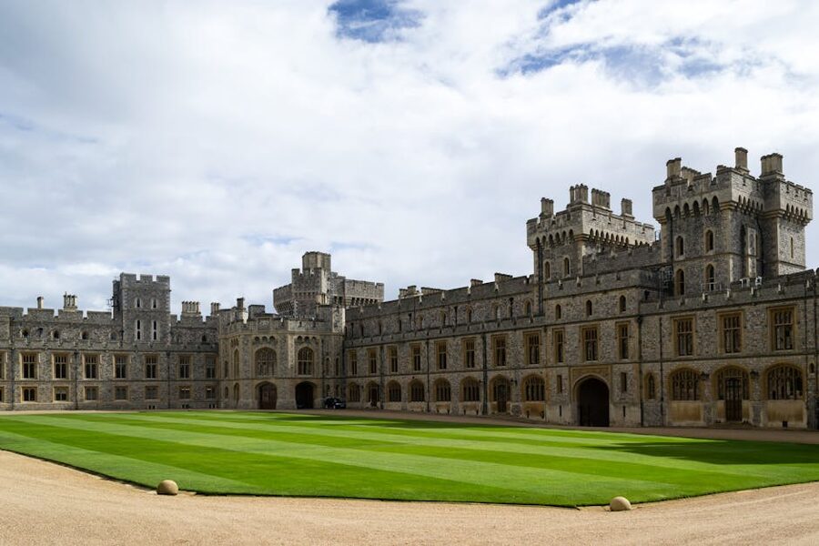 Windsor Castle courtyard Gothic
