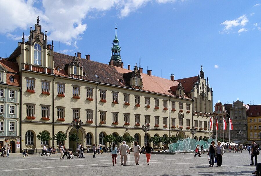 New Town Hall on the Rynek Wroclaw