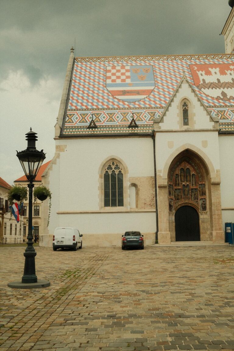 St Marks Church colourful roof Zagreb