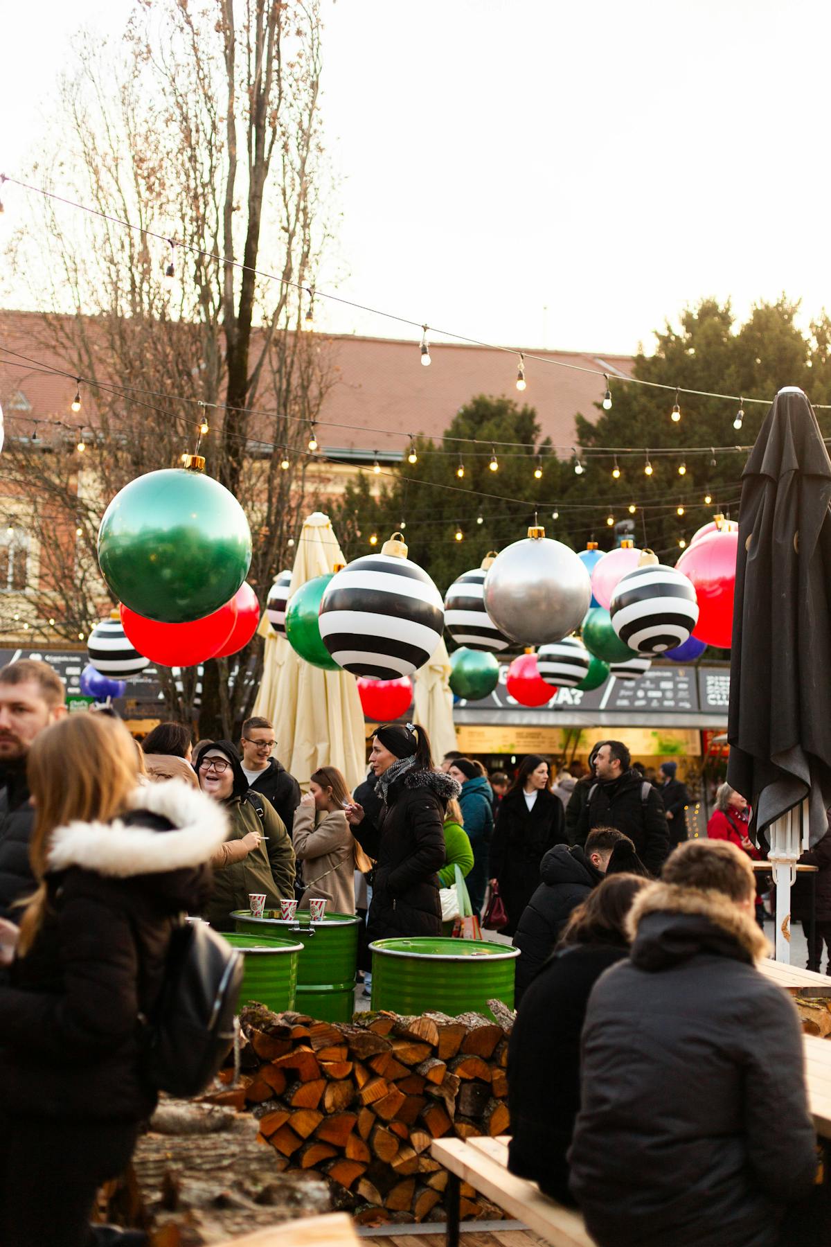 Zagreb illuminated in winter