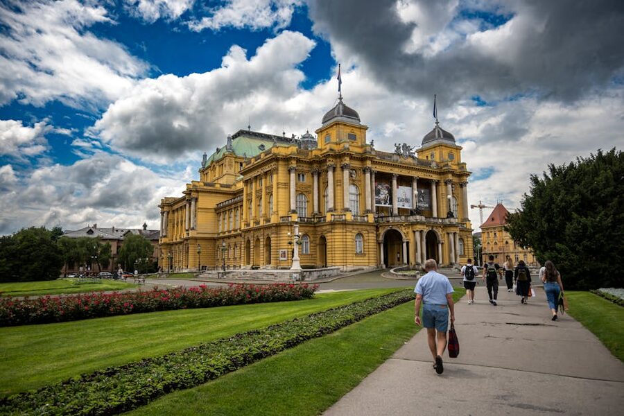 Croatian National Theatre Zagreb facade