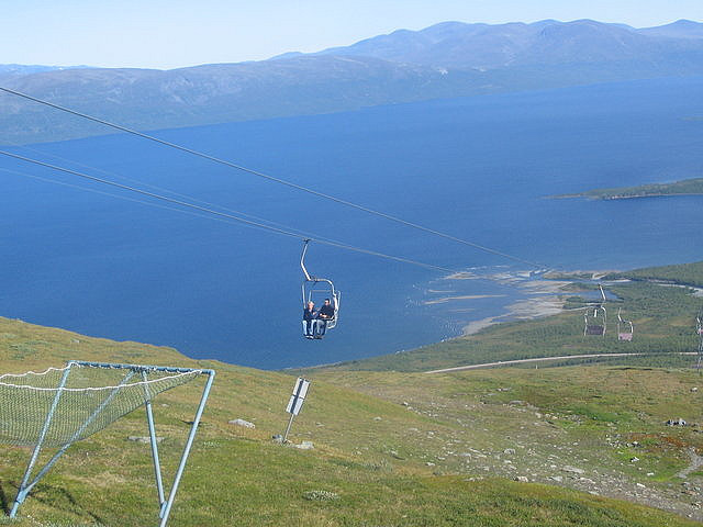 Mount Nuolja chairlift Abisko