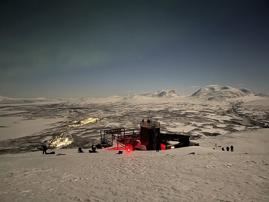 Aurora Sky Station building on Mount Nuolja