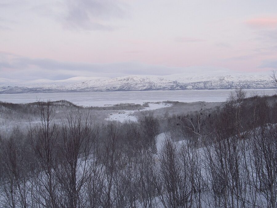 View of Lake Tornetrask from Abisko Turiststation