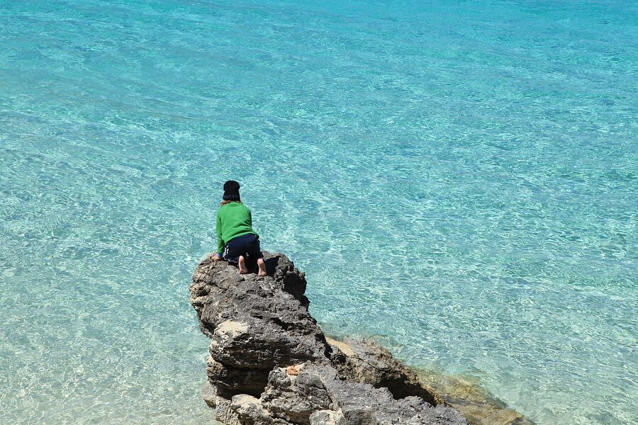 Blue Lagoon Comino seen from the rocks