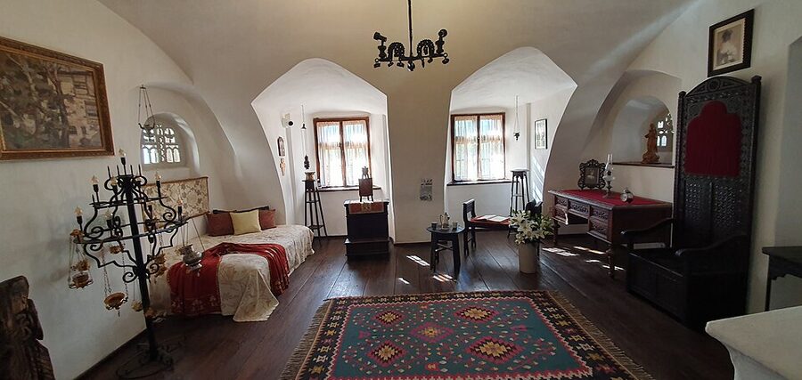 Bran Castle interior with period furnishings
