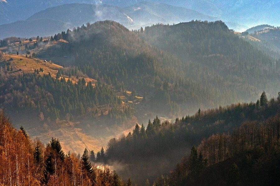 Piatra Craiului mountain ridge in Romania