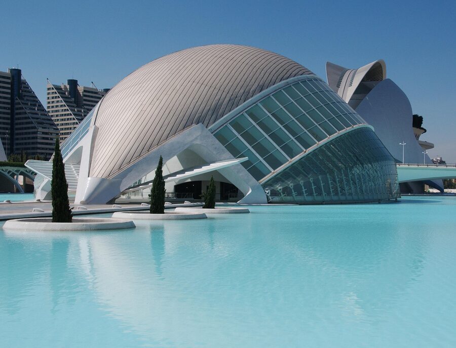 Principe Felipe Science Museum exterior Valencia