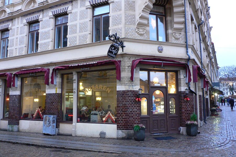 Cafe Husaren exterior in Haga Gothenburg