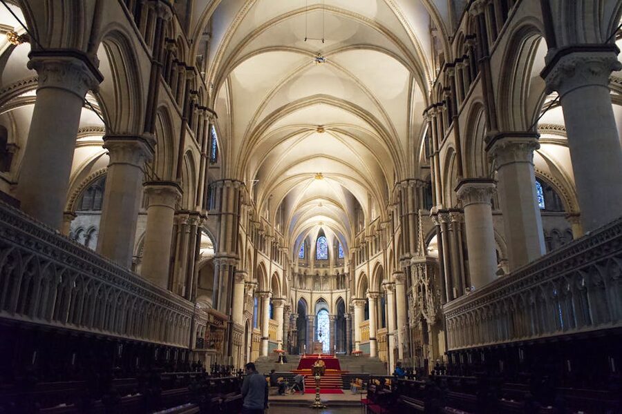 Canterbury Cathedral Gothic arches interior