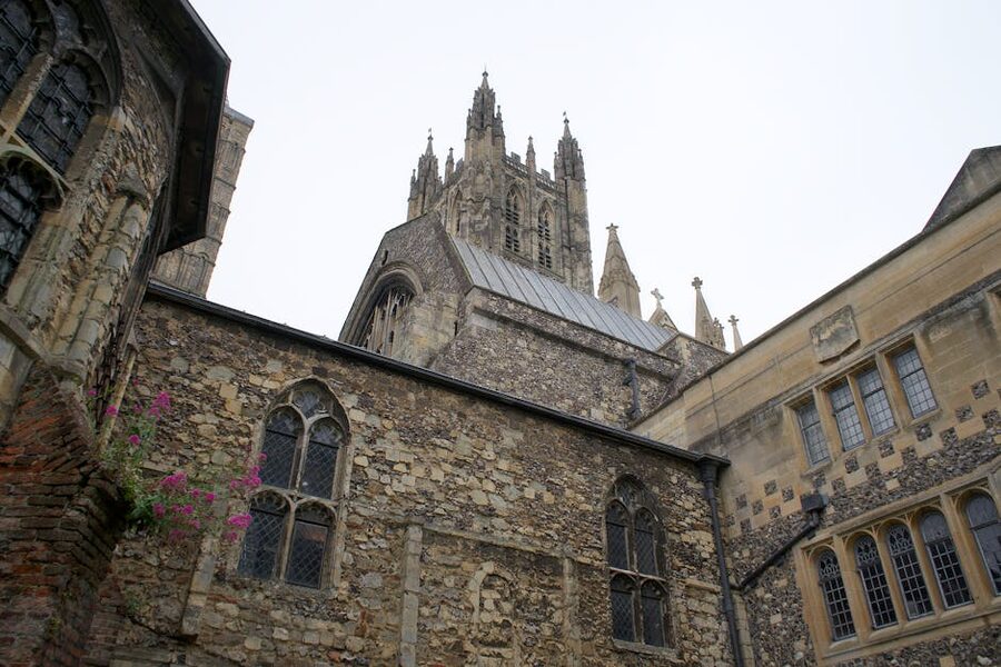 Canterbury Cathedral stone walls