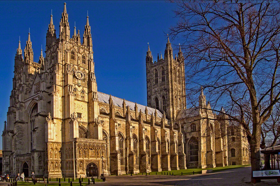 Canterbury Cathedral aerial view