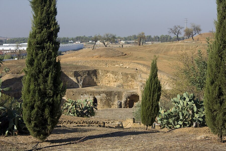 Tumulus tomb at the Roman Necropolis of Carmona