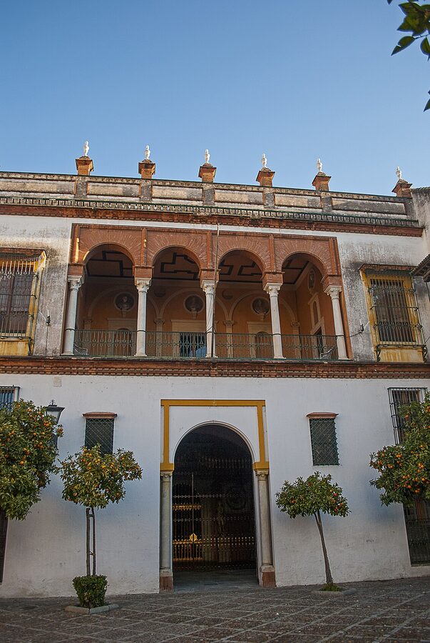 Casa de Pilatos main entrance facade on Plaza de Pilatos