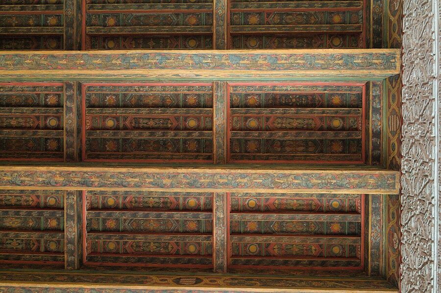Casa de Pilatos coffered Mudéjar wooden ceiling