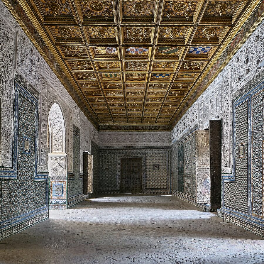 Salón del Pretorio reception room at Casa de Pilatos