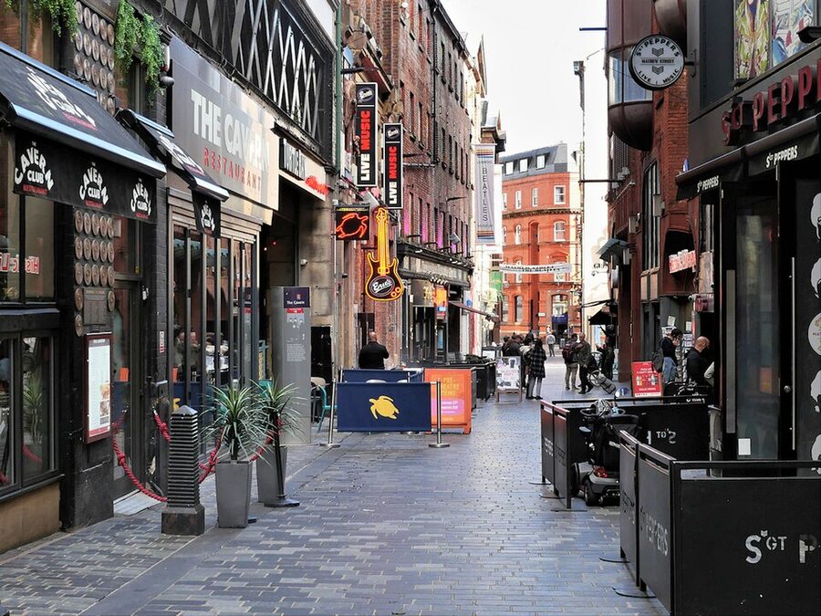 Cavern Quarter on Mathew Street, Liverpool