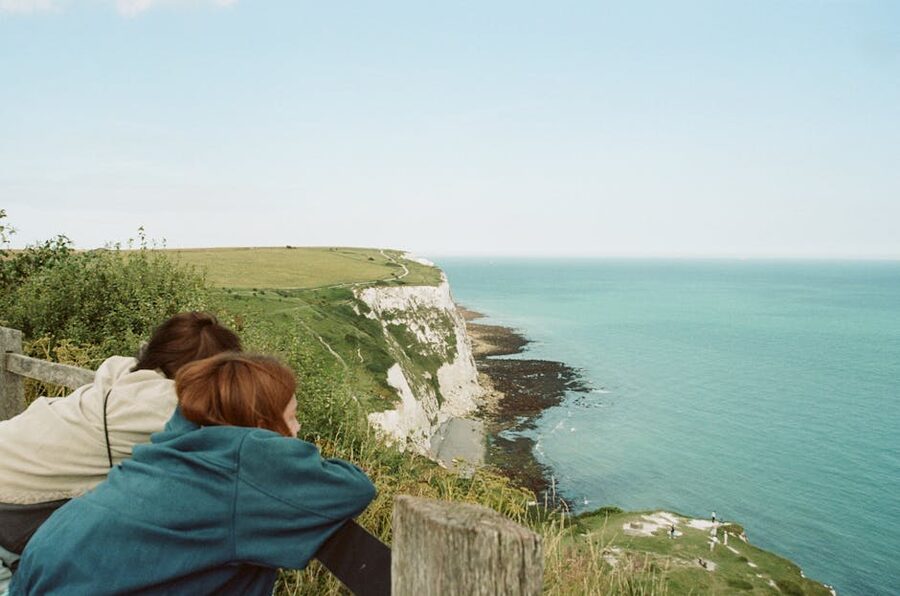 Walkers on the Cliffs of Dover