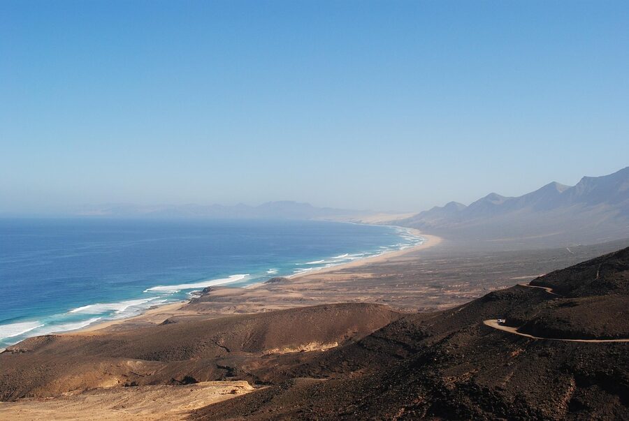 Cofete west coast Atlantic beach Fuerteventura