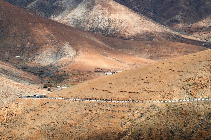 Winding roads of Fuerteventura