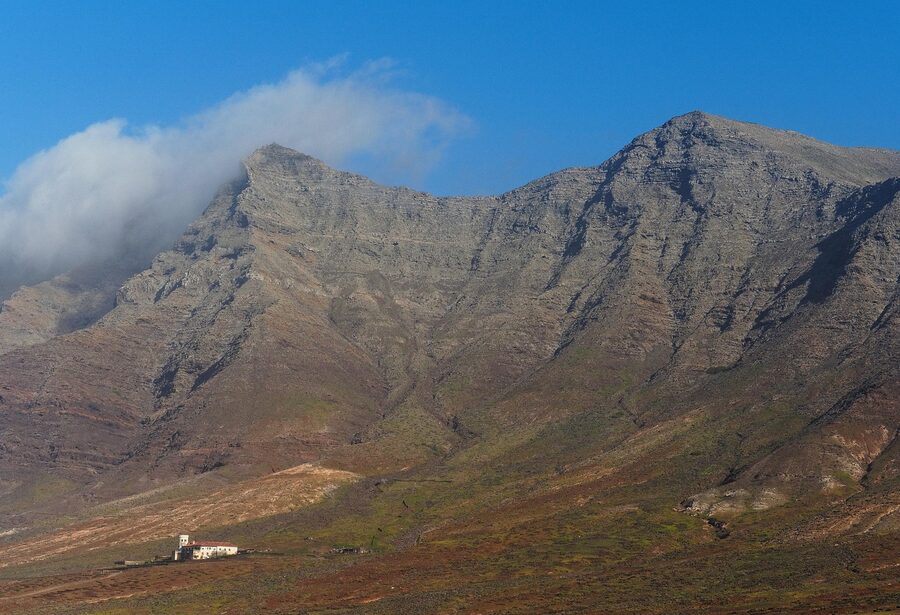Cofete village in mountain valley