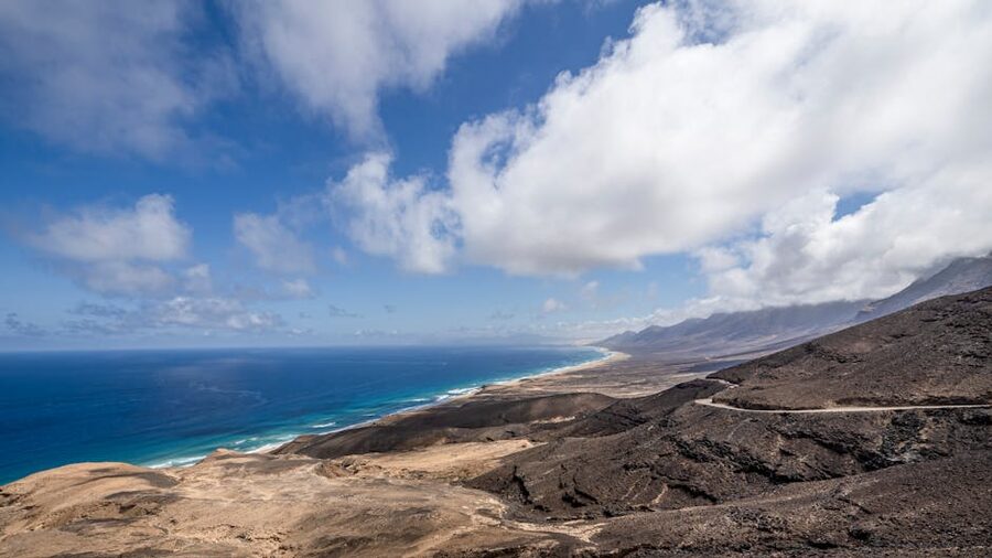 Volcanic coast in Fuerteventura