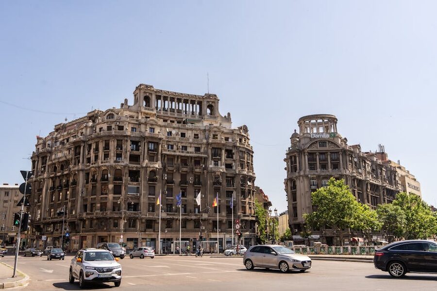 Bucharest downtown classic architecture