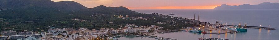 Aerial view of Port d Alcudia Mallorca