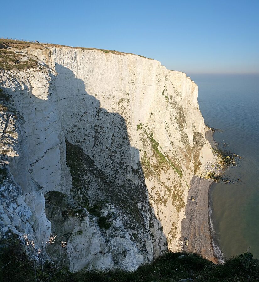 White Cliffs of Dover seen from the English Channel