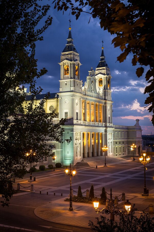 Almudena Cathedral Madrid full view