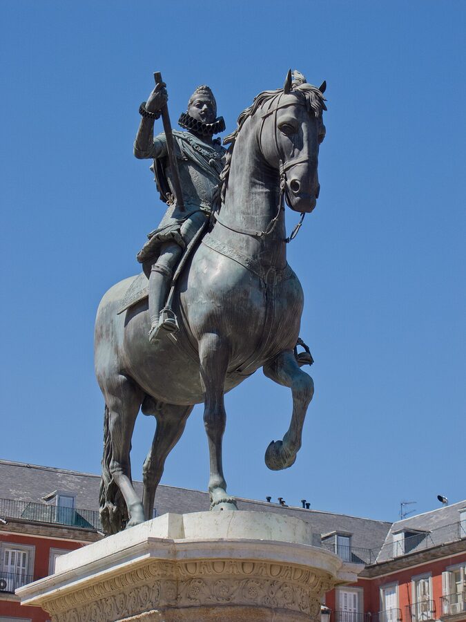Felipe III equestrian statue Plaza Mayor Madrid