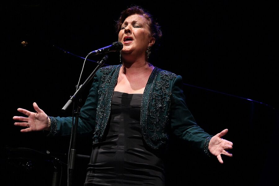 Flamenco cantaor singer mid-performance Spain
