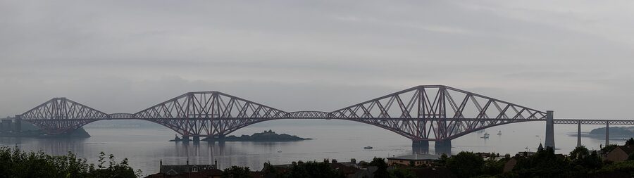 Detail of the Forth Bridge cantilever railway structure