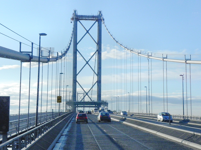 The 1964 Forth Road suspension bridge