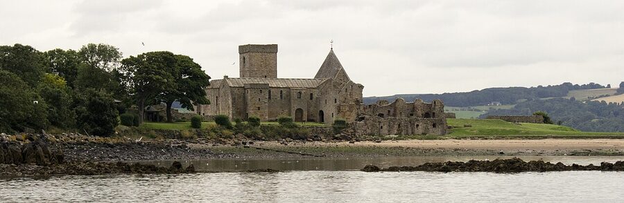 Inchcolm Abbey on its island in the Firth of Forth
