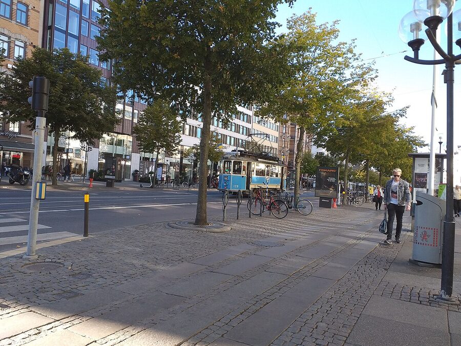 Kungsportsavenyn avenue in central Gothenburg