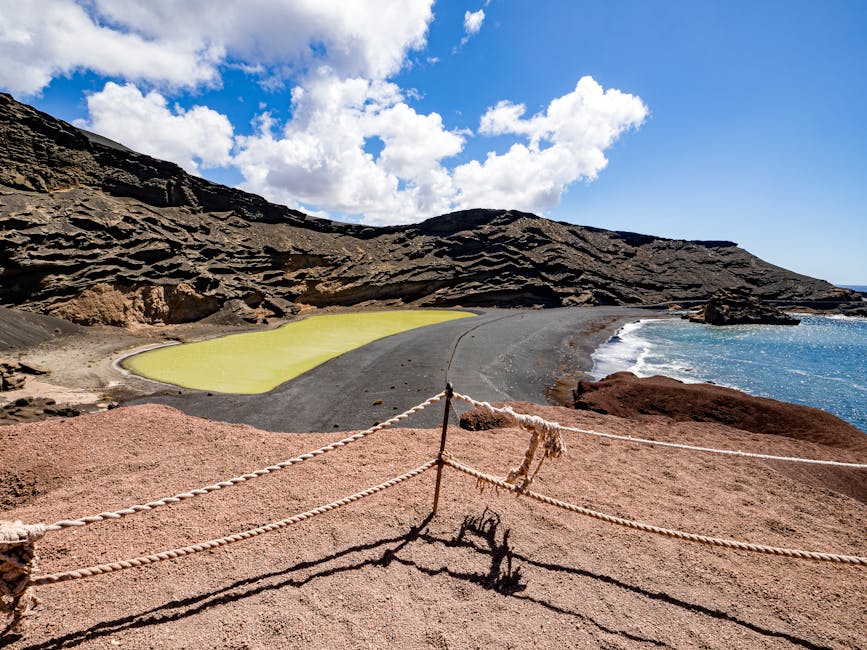 El Golfo green lagoon Lanzarote