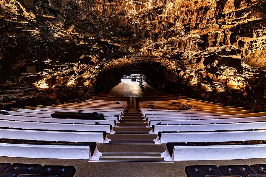 Jameos del Agua auditorium concert hall Lanzarote