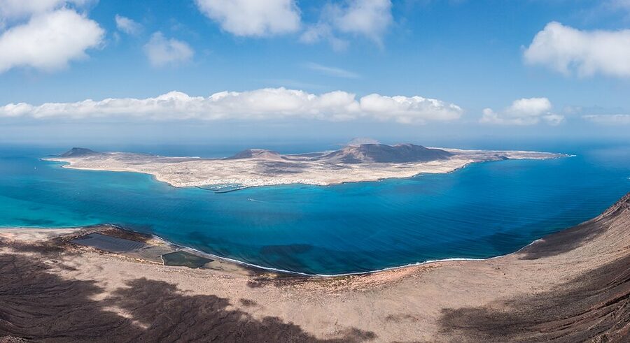 La Graciosa from Mirador del Rio Lanzarote