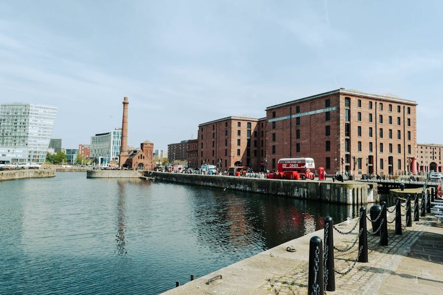 Royal Albert Dock warehouses in Liverpool