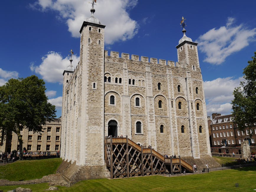 The White Tower at the centre of the Tower of London