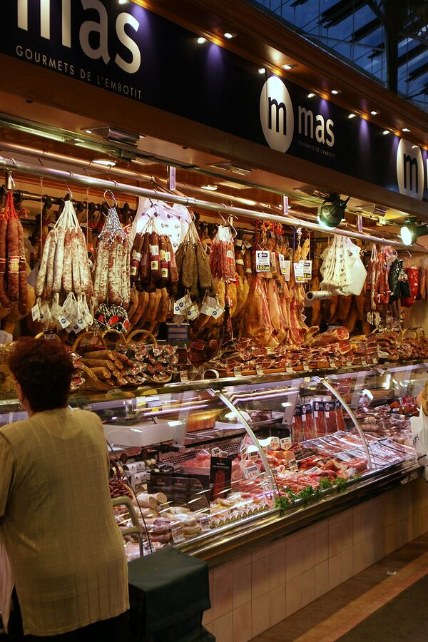 Mercat de la Boqueria Sant Josep market stalls Barcelona