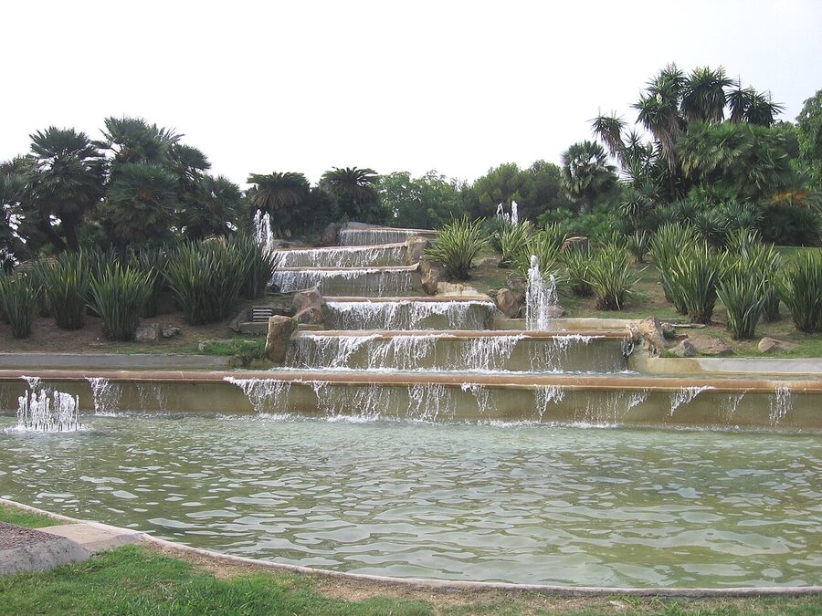 Jardins del Mirador del Alcalde gardens at the cable car mid-station